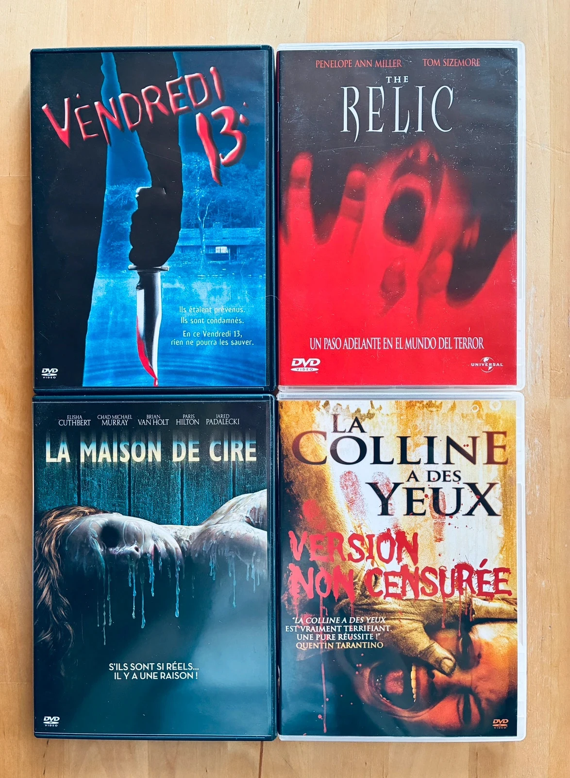 Lot 4 DVD horreur cultes.